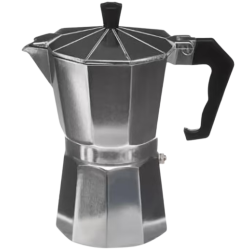 Cafetière italienne 6 tasses 18cm argent