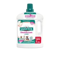 Désinfectant linge liquide fleurs blanches 1.5l