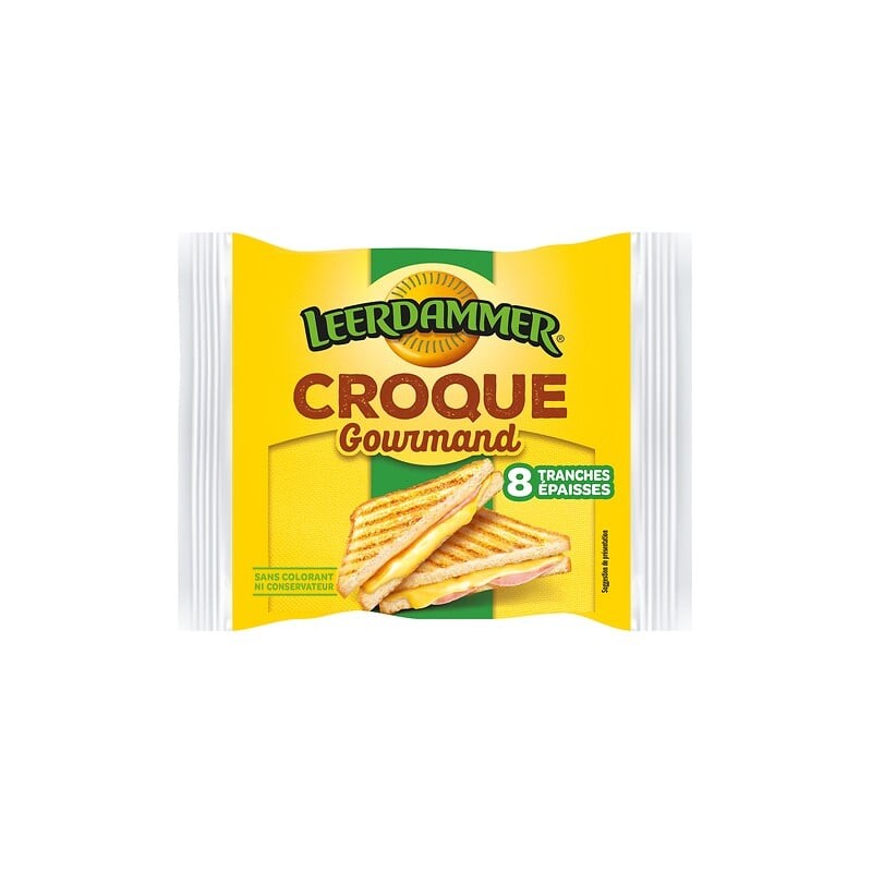 Fromage fondu croque gourmand en tranches x8 200g