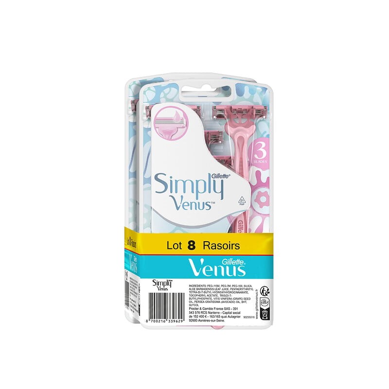 Rasoir simply 3 lames x8