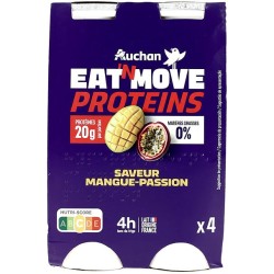 Yaourt à boire protéines 20g saveur mangue-passion 0%MG 4x190g