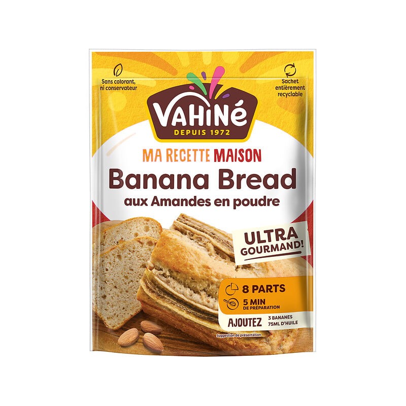 Préparation pour banana bread aux amandes en poudre 300g