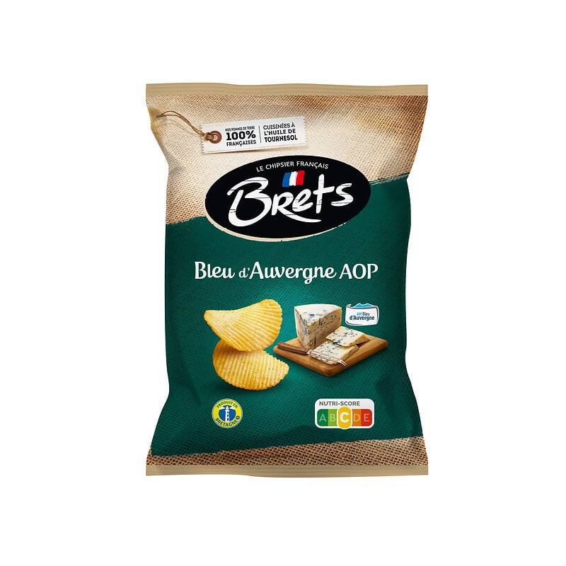 Chips ondulées bleu d'Auvergne AOP 125g