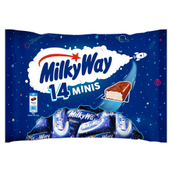 Barres minis de chocolat fourrées x14 227g