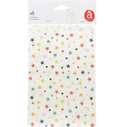 Sacs à bonbon anniversaire enfant x6