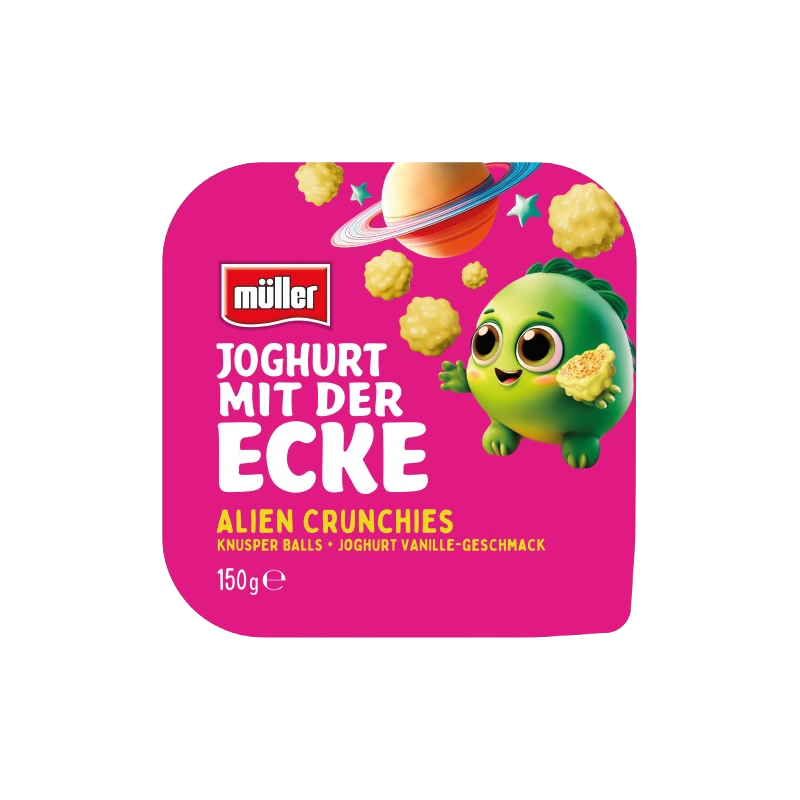 Yaourt à la vanille avec boules croustillantes 137g +13g