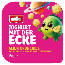 Yaourt à la vanille avec boules croustillantes 137g +13g