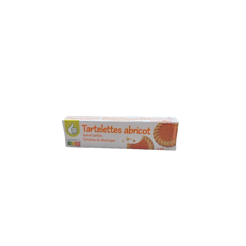 Tartelette abricot x12 200g