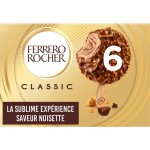 Bâtonnet glacé noisette et chocolat au lait x6 300g