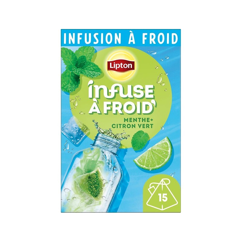 Infusion à froid aromatisé citron vert menthe x15