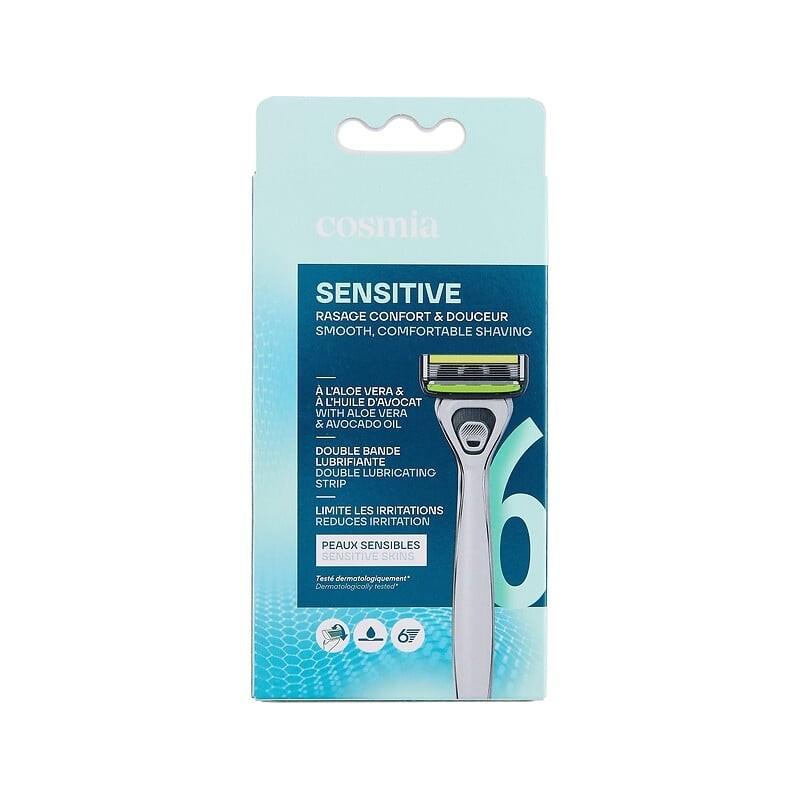 Rasoir sensitive 6 lames x3