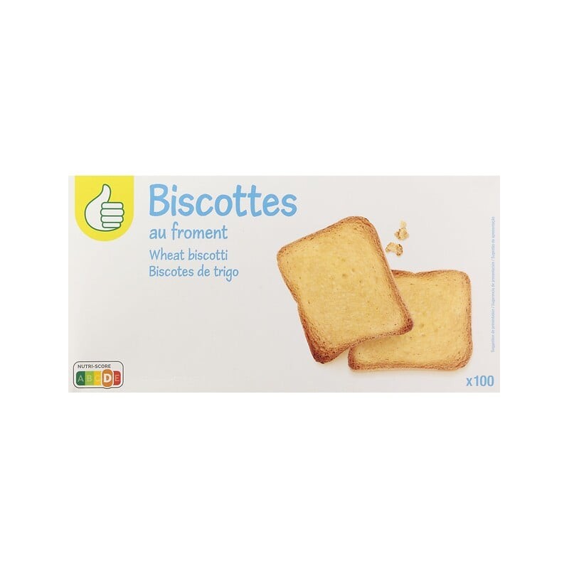 Biscottes au froment x100 830g