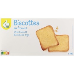 Biscottes au froment x100 830g