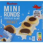 Ronds minis tartelettes chocolat et lait 6x6 225g