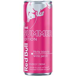 Boisson énergisante summer édition pêche blanche 25cl