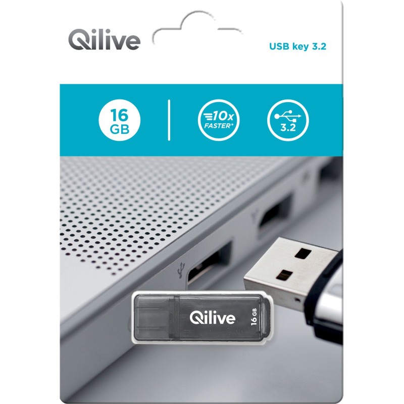 Clé USB 16Go 3.2 K103 Gris