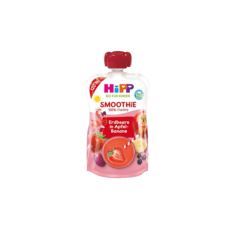Gourde smoothie mix fruits rouges pomme banane bio dès 12 mois 120ml