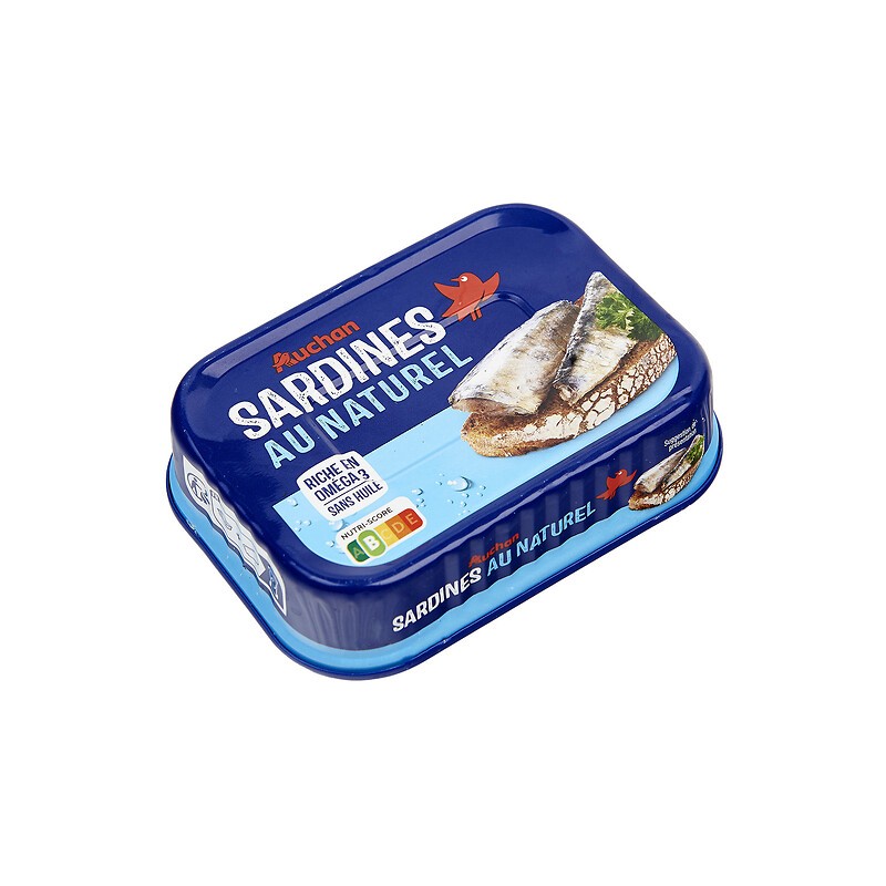 Sardines au naturel 135g