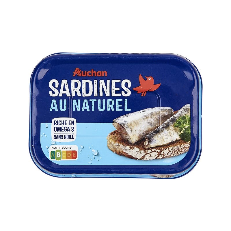 Sardines au naturel 135g