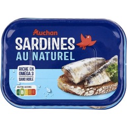 Sardines au naturel 135g