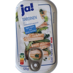 Sardines à l'huile de tournesol 125g