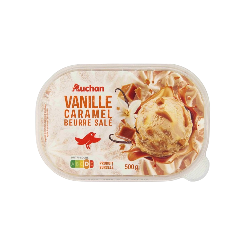 Glace vanille caramel beurre salé 500g