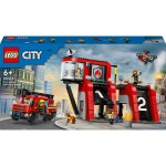 City La caserne et le camion de pompiers 60414