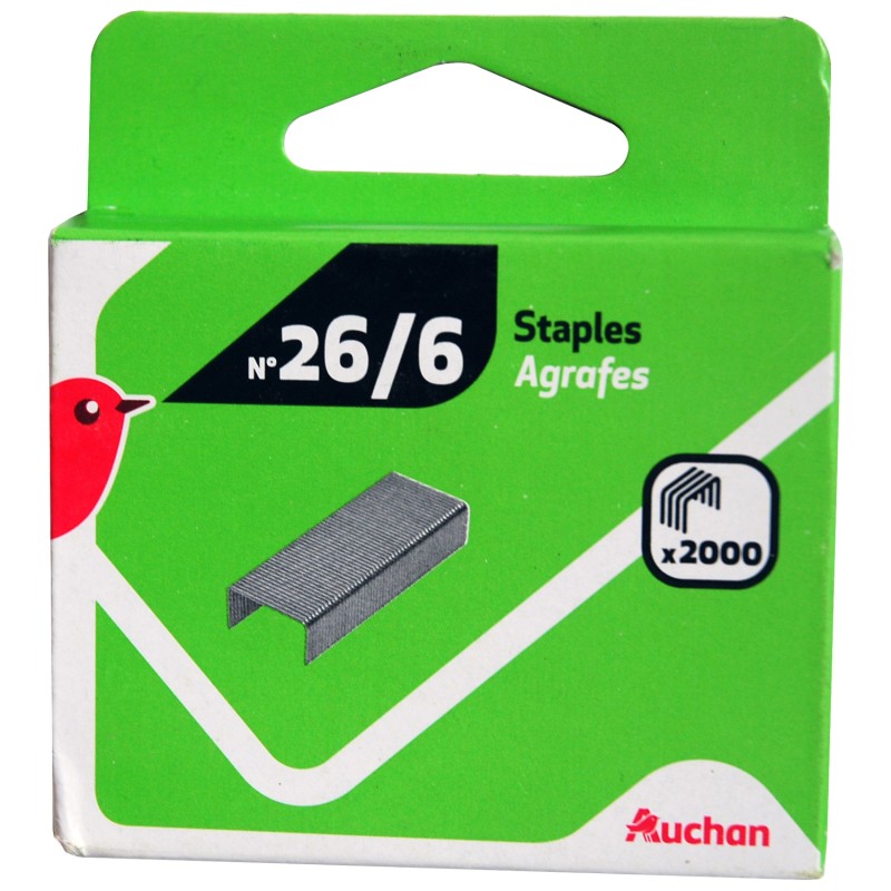 Agrafes 26/6 x2000