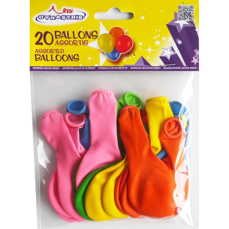 Ballons Multicolores x20