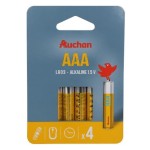 Piles alcaline AAA LR03 1.5V x4