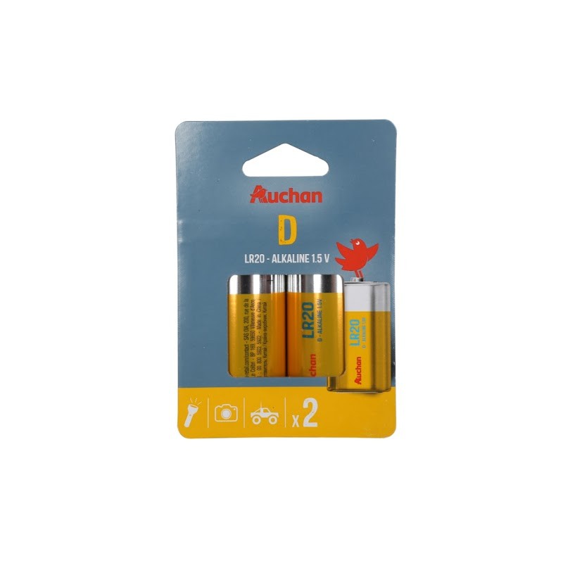 Piles alcaline D LR20 1.5V x2