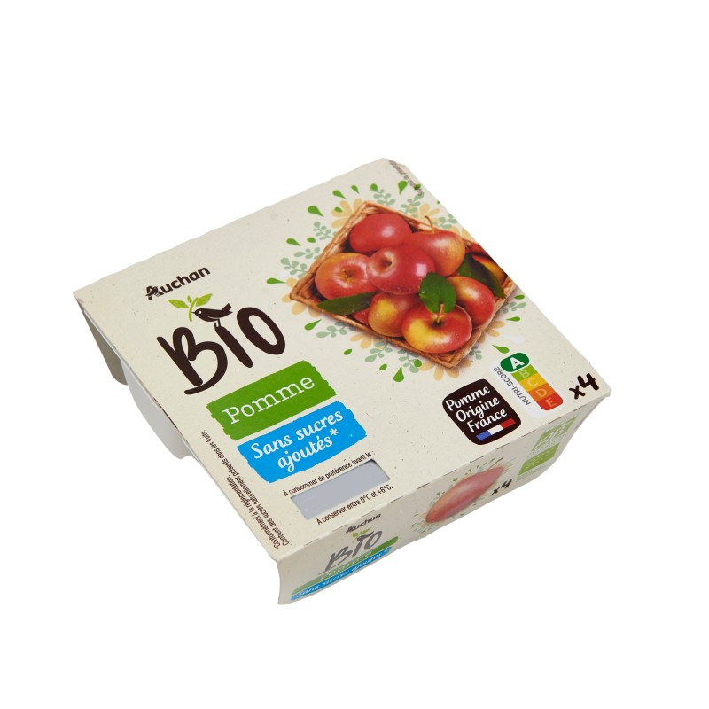 Compote de Pomme sans Sucres Ajoutés 4x95g