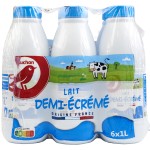 Lait UHT Demi-Ecrémé 6x1L