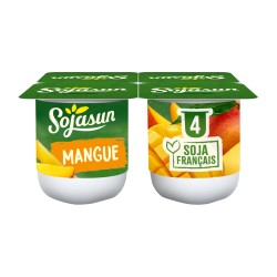 Dessert végétal au soja et mangue 4x100g