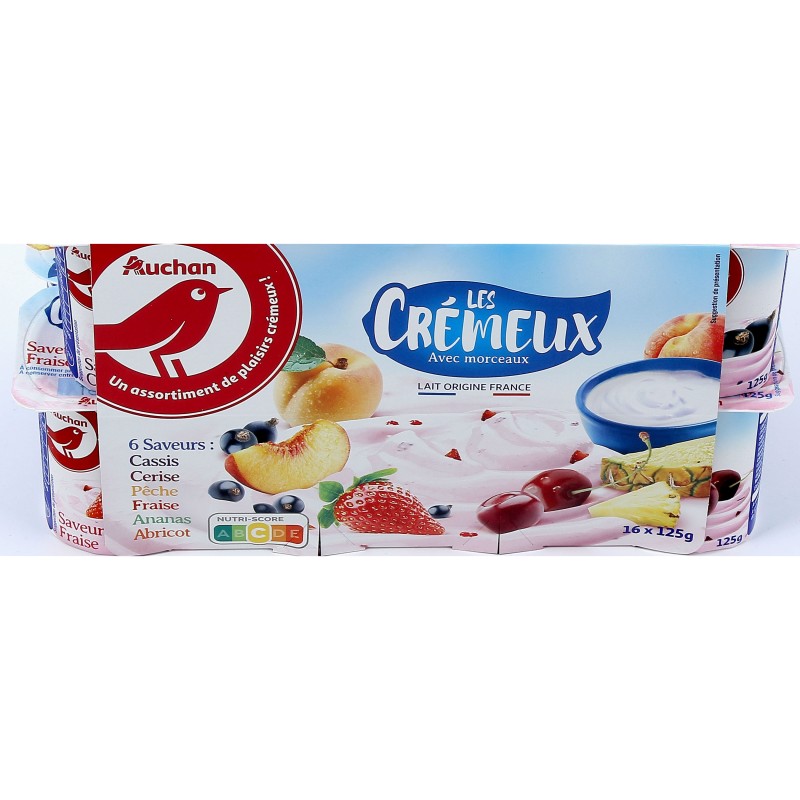 Yaourts aux Fruits Crémeux avec Morceaux x16 2kg