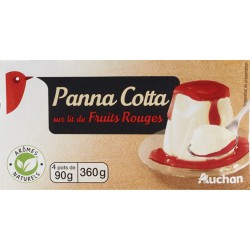 Panna Cotta sur Lit de Fruits Rouges 4x90g