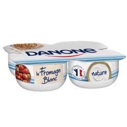 Le fromage blanc nature 4x100g