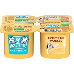 Bio Crème dessert crèmeuh vanille 4x95g