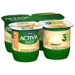Yaourt bien-être digestif saveur vanille 4x125g