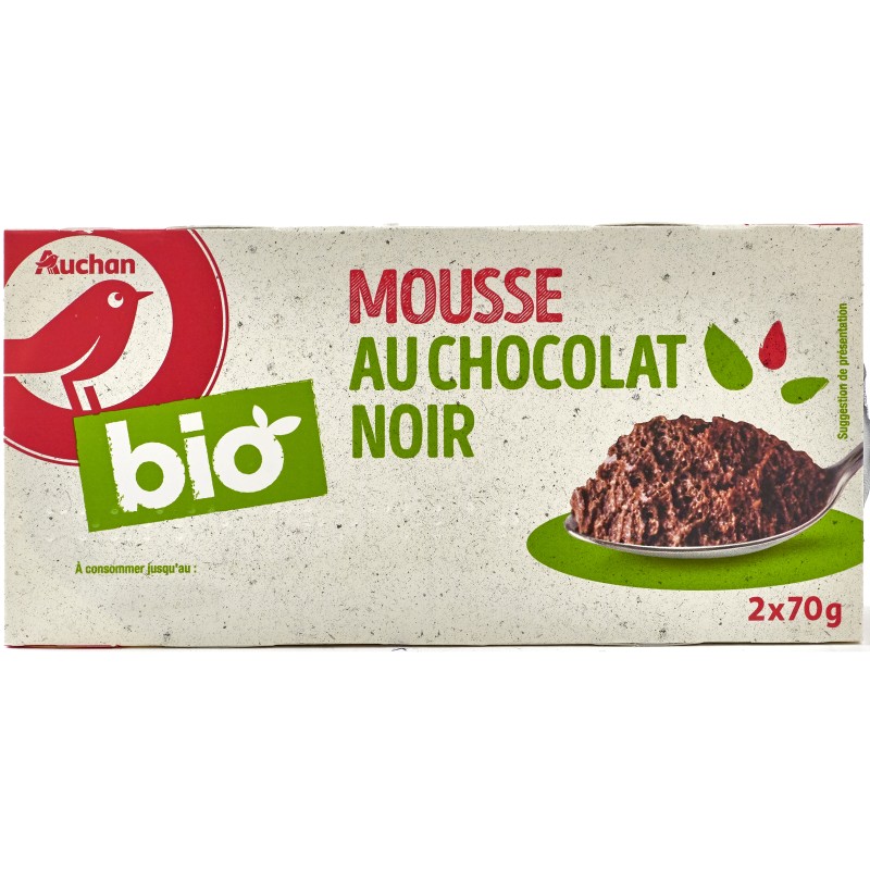 Mousse au Chocolat Noir 2x70g