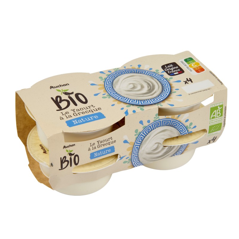 CULTIVONS LE BON Yaourt à la Grecque Nature 4x125g