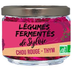 Légumes fermentés chou rouge thym bio vegan 180g