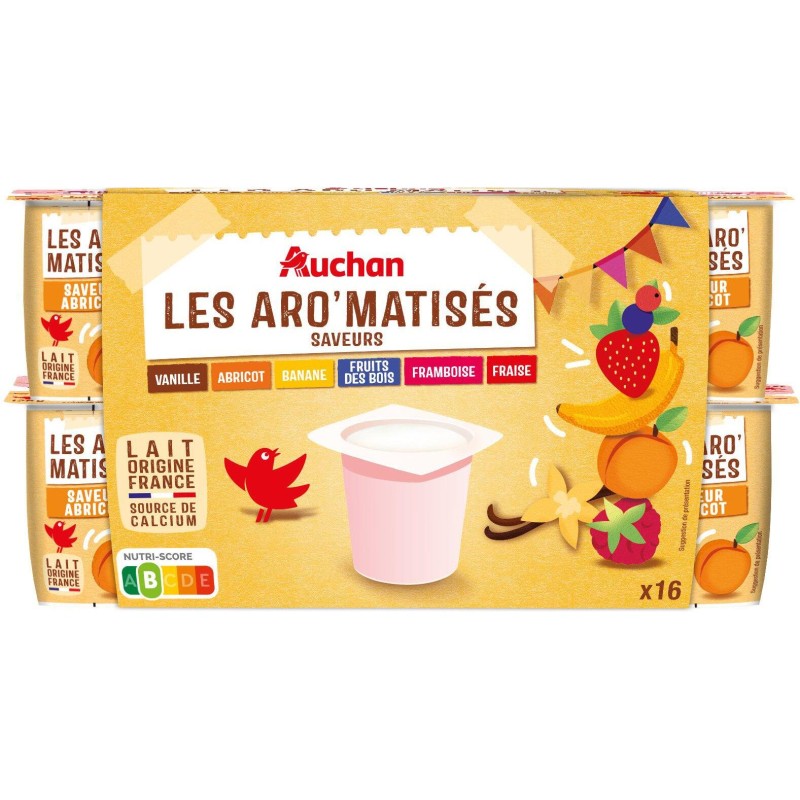 Yaourt panaché les aromatisés 16x125g