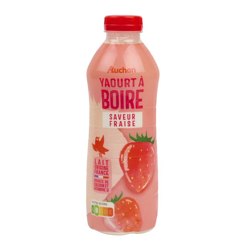 Yaourt à boire saveur fraise 850g