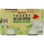Yaourt au lait entier saveur citron 4x125g