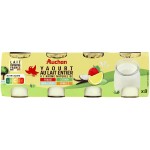 Yaourt au lait entier fraise citron noix de coco vanille 8x125g