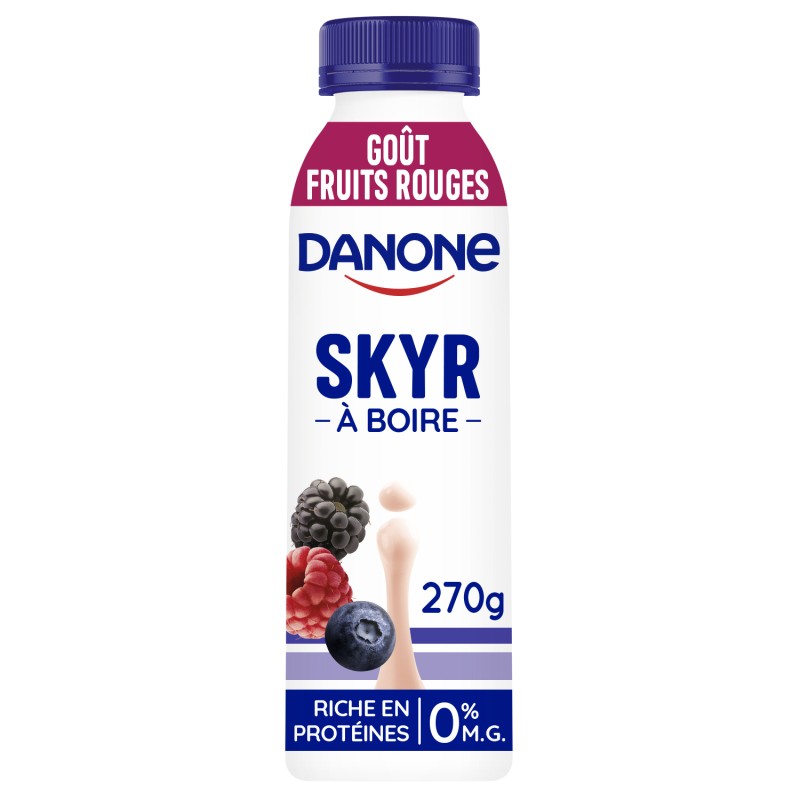 Skyr à boire aux fruits rouges 0%MG 270g