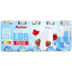 Yaourt à boire LB6 fraise 10x100g