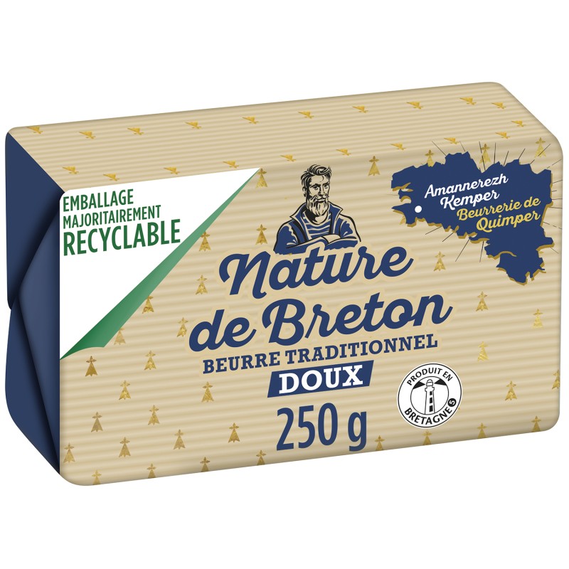 Beurre traditionnel doux 80%MG 250g