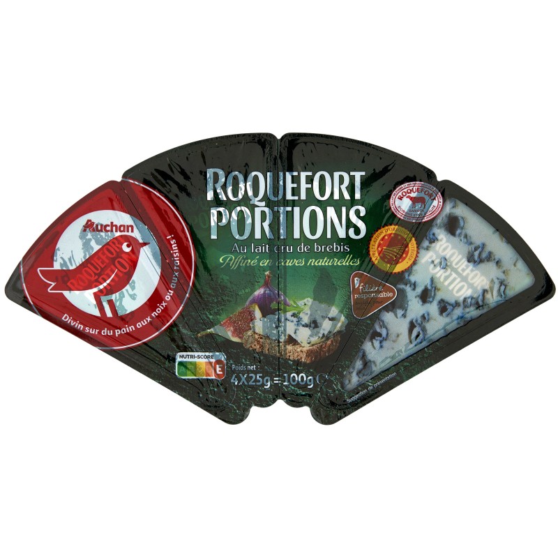 CULTIVONS LE BON Roquefort Portions AOP 4x25g
